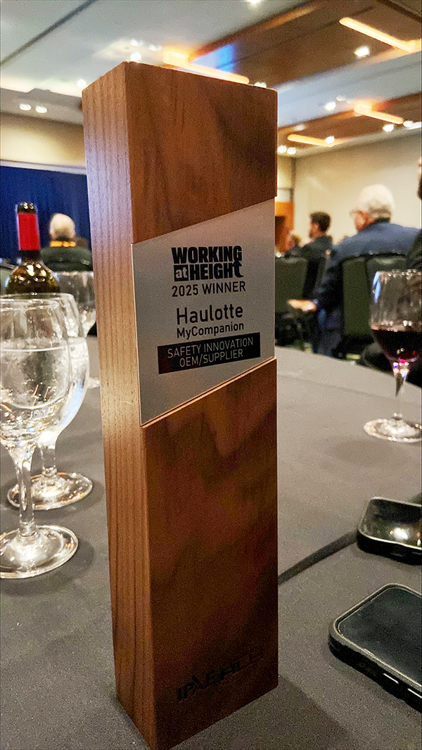 MyCompanion award at Working at Height ceremony